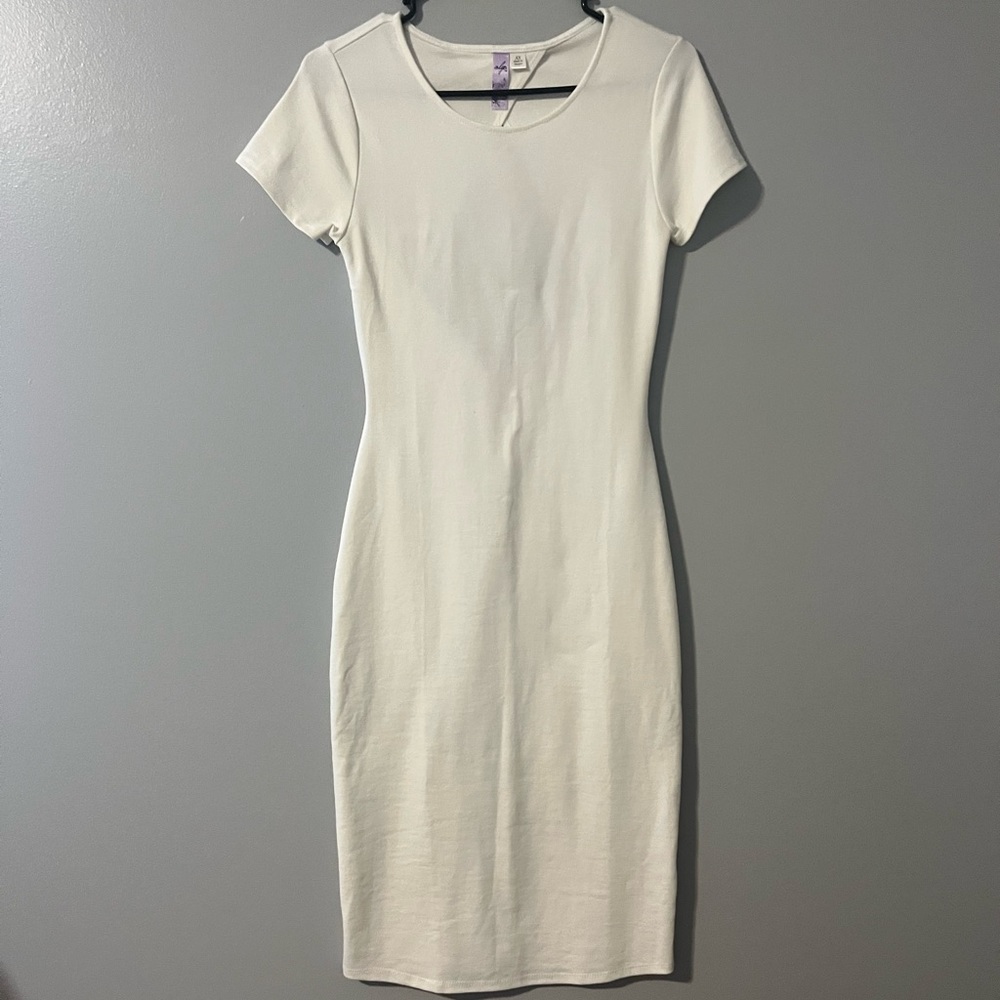 Francescas midi white bodycon dress